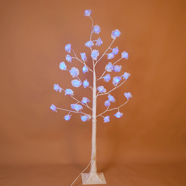 Blue LED Rose Tree – Beautiful Flower Light - Memories Insite