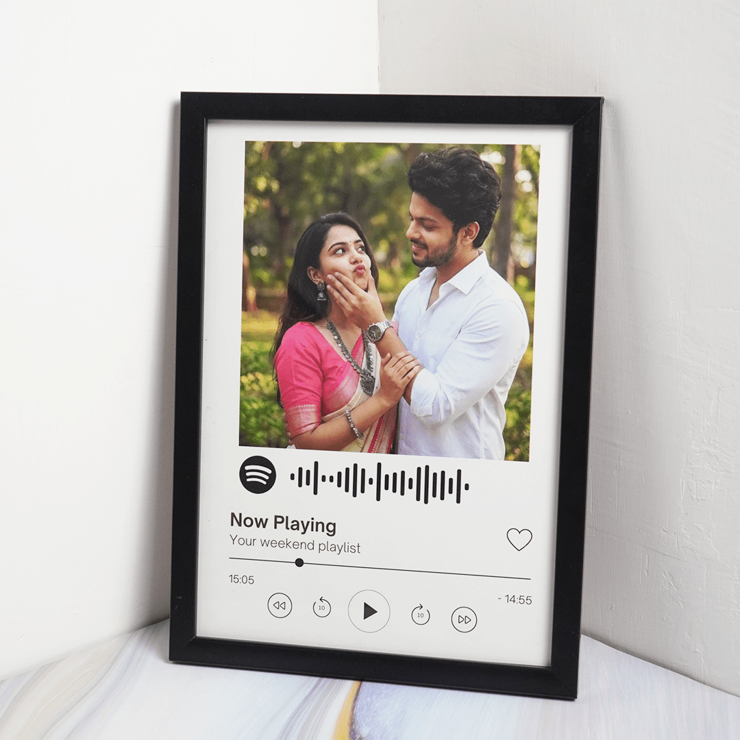 Personalized Spotify Photo Frame | Custom Music Plaque with Photo - Memories InsitePERSONALIZED SHOPIFY PHOTO FRAME