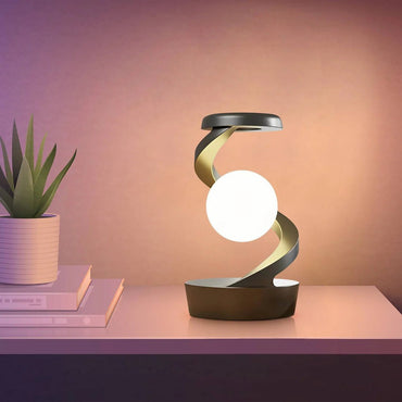 Rotating Wireless RGB Floating Moon Lamp - Memories Insite