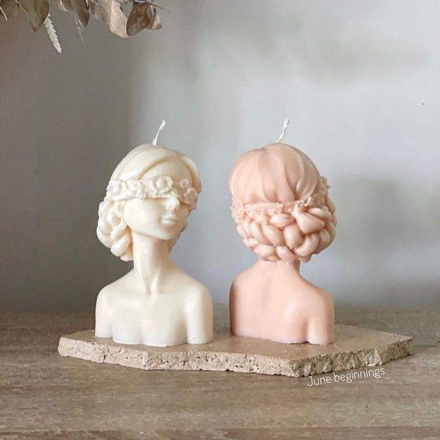 PACK OF 3 GIRL HUMAN FACE CANDLE - Memories InsiteGIRL HUMAN FACE CANDLE- PACK OF 3