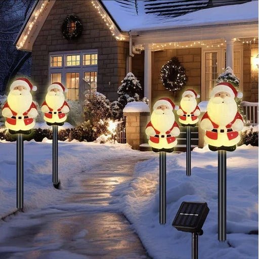 Solar Christmas Santa Light - Memories InsiteSNATA SOLAR LIGHT 5PACK
