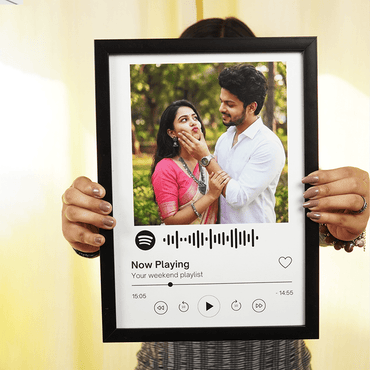 Personalized Spotify Photo Frame | Custom Music Plaque with Photo - Memories InsitePERSONALIZED SHOPIFY PHOTO FRAME