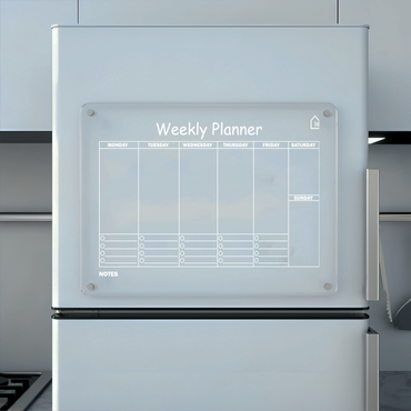 Clear Weekly Fridge Planner with Notes Built Points | Pens and Reg