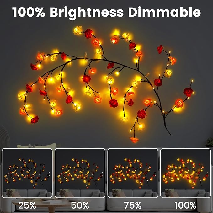 BRANCHLIGHT™ ROSE CHERRY BLOSSOM TREE BRANCH LIGHTING