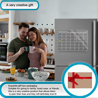 Magnetic Acrylic Fridge Calendar – Stylish, Colorful & Easy Planning!