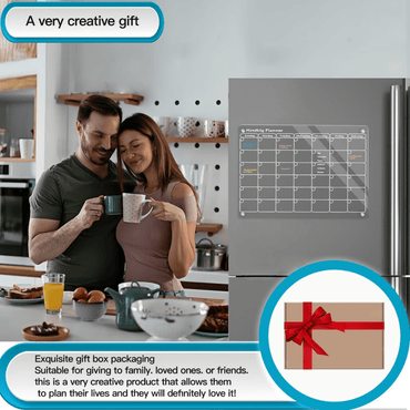 Magnetic Acrylic Fridge Calendar – Stylish, Colorful & Easy Planning! - Memories InsiteMAGNETIC ACRYLIC FRIDGE PLANNER-1