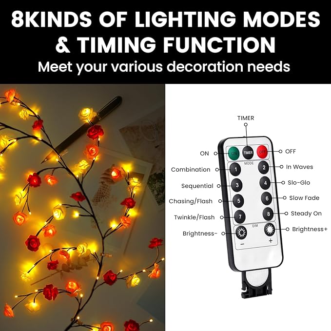 BRANCHLIGHT™ ROSE CHERRY BLOSSOM TREE BRANCH LIGHTING