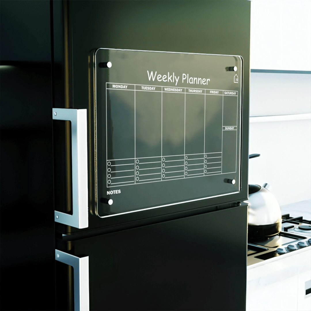 Clear Weekly Fridge Planner with Notes Built Points | Pens and Reg - Memories InsiteWEEKLY FRIDGE PLANNER WITH NOTES BUILT POINTS I
