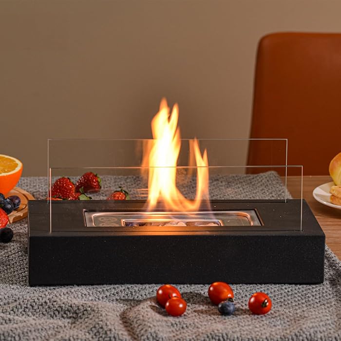 Rectangle™ Tabletop Fireplace Lamp
