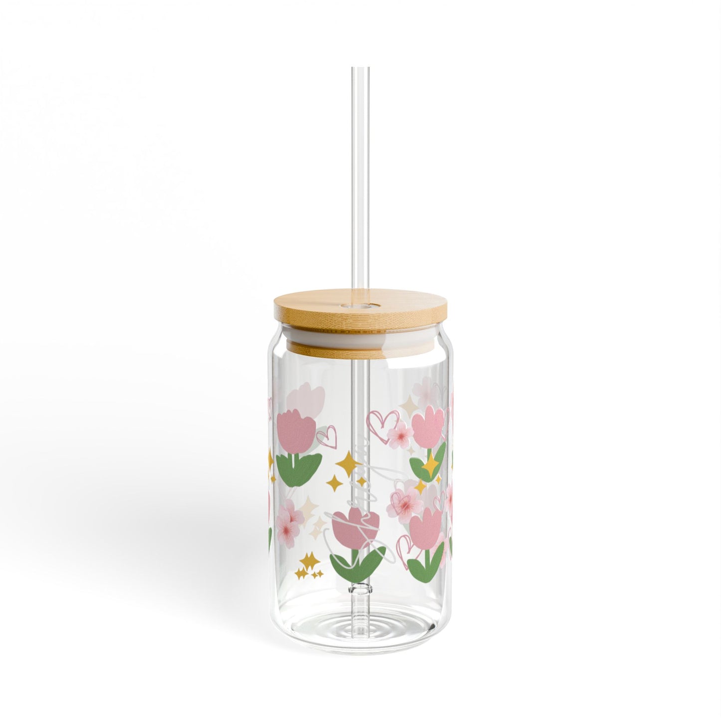 Personalized Tulip Glass Tumbler