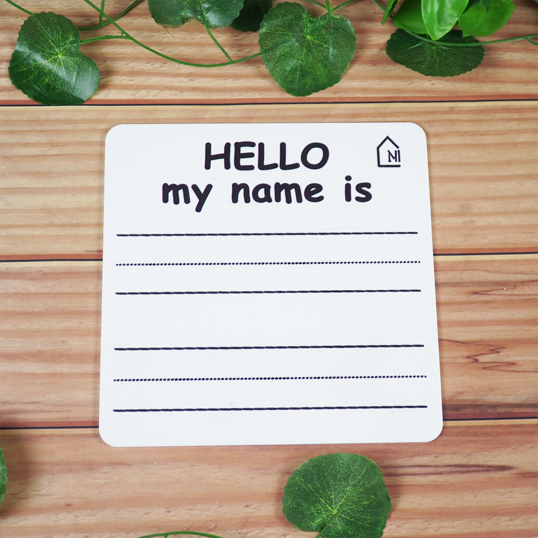 Reusable Kids Name Practice Writing Board with Pen Box & Cleaning Cloth
