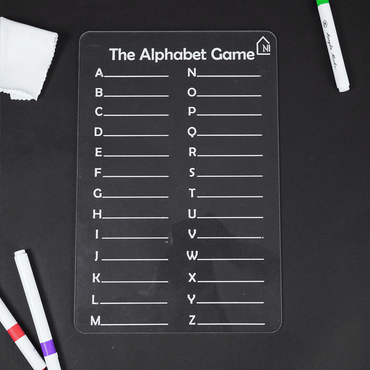 Alphabet Learning Tracing Board for Kids with pen box & Cleaning Cloth - Memories Insite