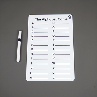 Reusable Alphabet Learning Board for Kids with Pen Box & Cleaning Cloth - Memories Insite