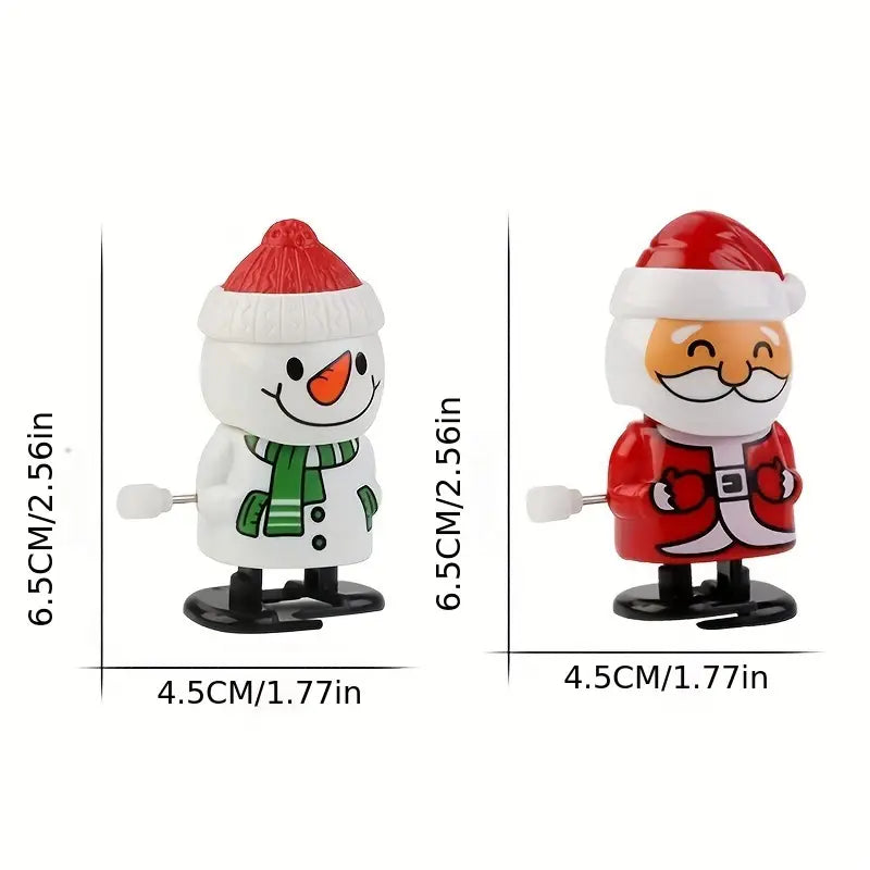 Cute Twistable Spring Santa & Snowman Set ( SET OF 6)