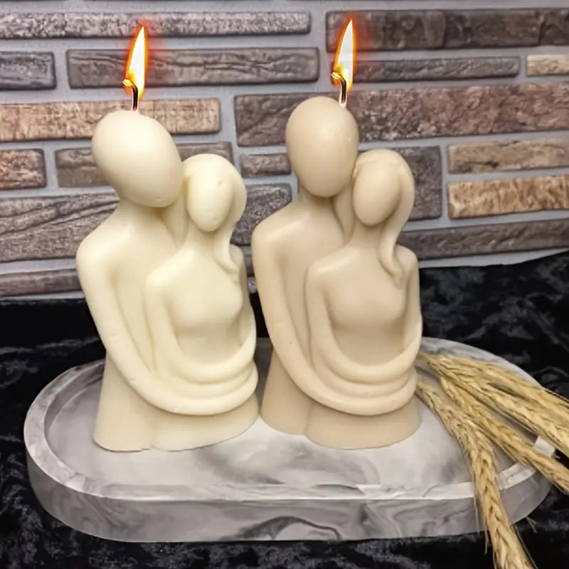 Hugging Couple Candle ( PACK OF 2 )
