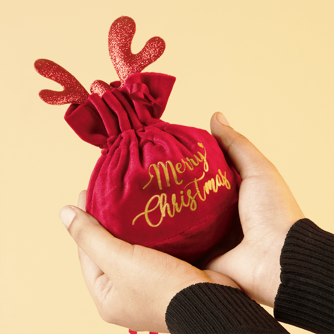 Christmas Velvet Gift Bag - Memories Insite