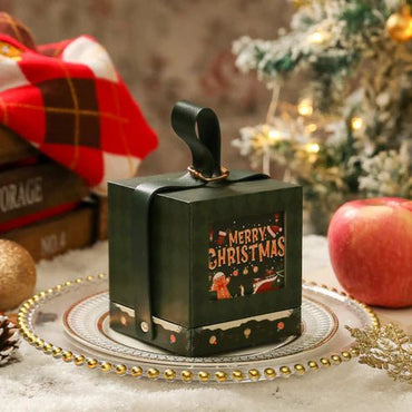 Set of 2 Christmas Gift Box with Rope Handle- Random color only - Memories Insite
