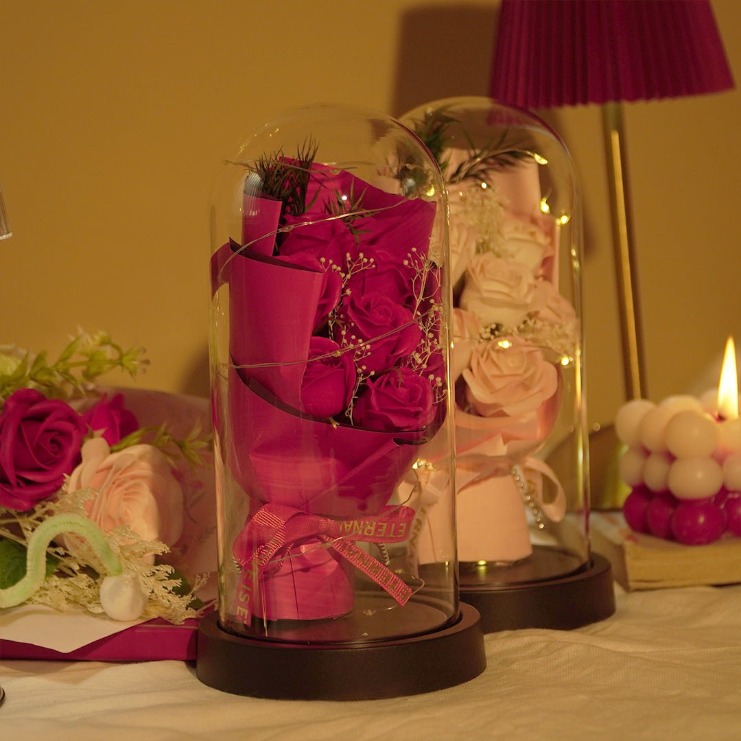 Luxury Romantic Gift for Special Occasions - Memories InsiteROSE-DOME-LED-02