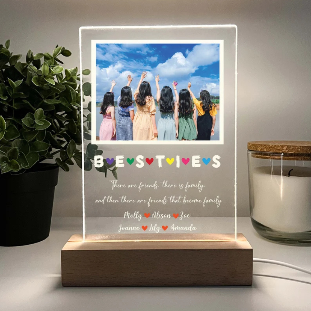 Personalized Photo Picture LED Night Light Stand