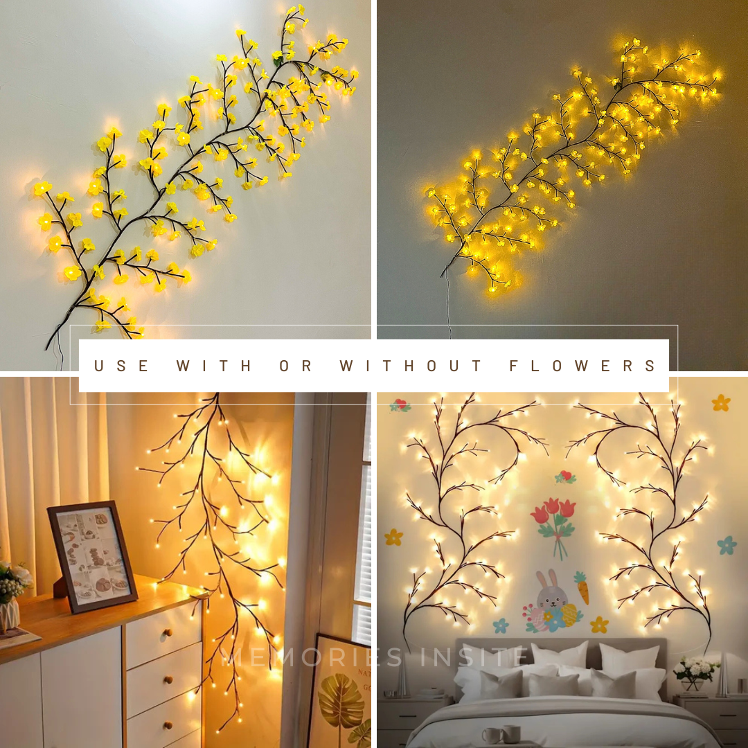 BRANCHLIGHT™ YELLOW CHERRY BLOSSOM TREE BRANCH LIGHTING