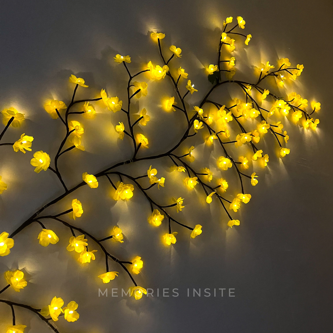 BRANCHLIGHT™ YELLOW CHERRY BLOSSOM TREE BRANCH LIGHTING