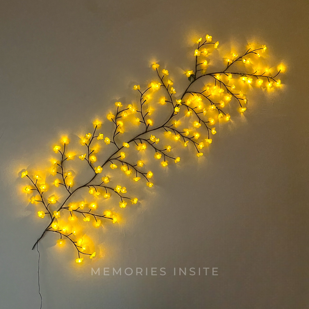 BRANCHLIGHT™ YELLOW CHERRY BLOSSOM TREE BRANCH LIGHTING
