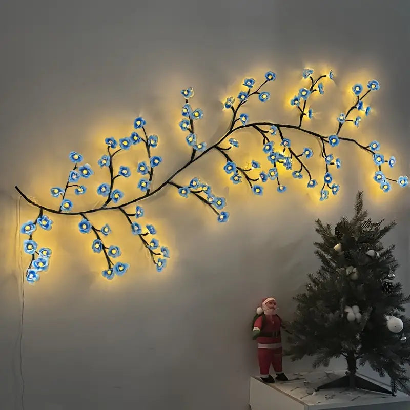 BRANCHLIGHT™ BLUE CHERRY BLOSSOM TREE BRANCH LIGHTING