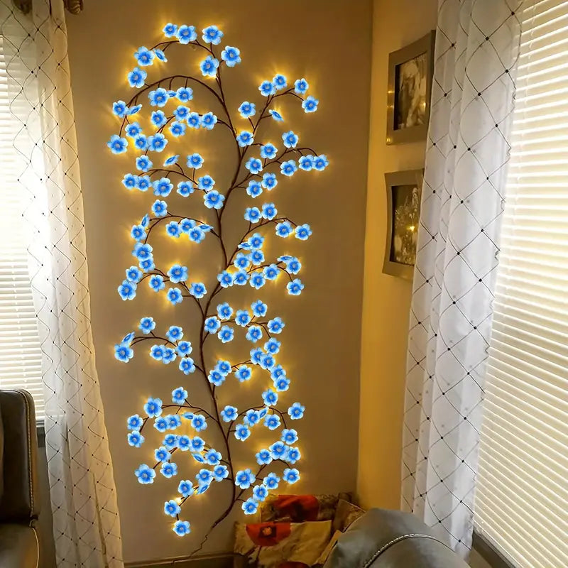 BRANCHLIGHT™ BLUE CHERRY BLOSSOM TREE BRANCH LIGHTING