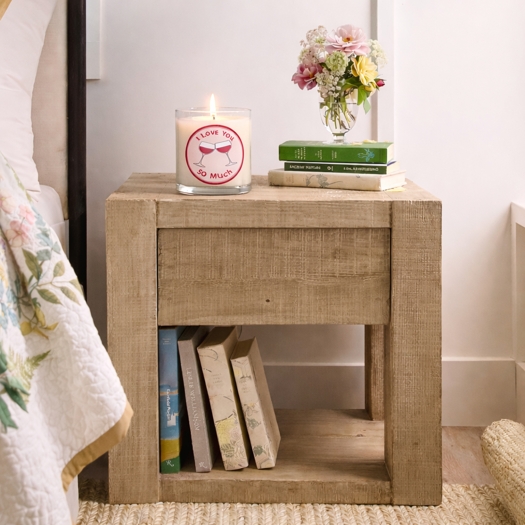 “I Love You So Much” Romantic Scented Candle in Glass Jar | Valentine Gift & Love Décor