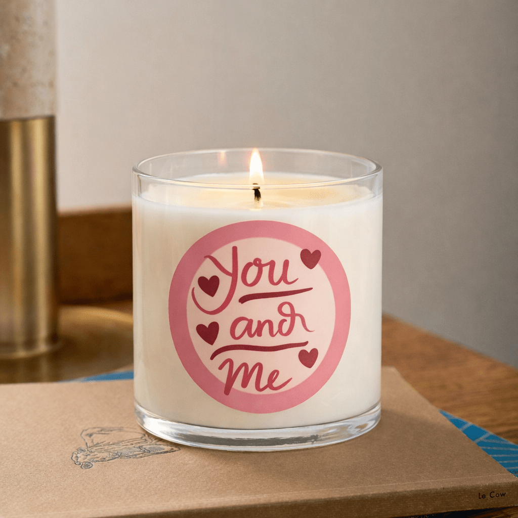 “You and Me” Romantic Scented Candle in Glass Jar | Valentine Gift & Love Home Décor - Memories InsiteYOU AND ME ROMANTIC SCANTED CANDLE IN GLASS JAR