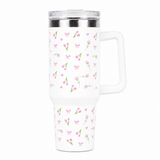 Bow with Tulip Floral Tumbler