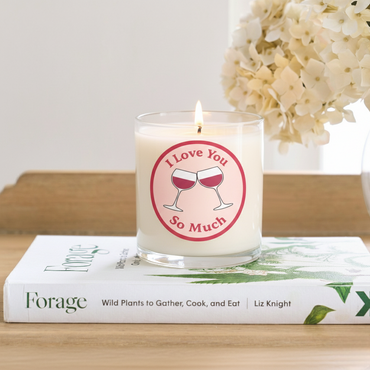 “I Love You So Much” Romantic Scented Candle in Glass Jar | Valentine Gift & Love Décor
