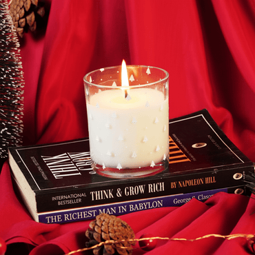 Set-3 Christmas Tree Scented Glass Candles - Memories Insite