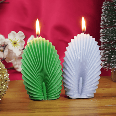 Set-2 Leaf Shape Decorative Candle - Memories Insite