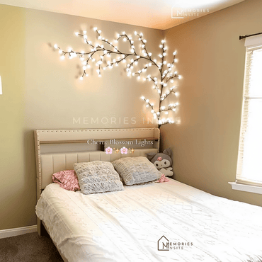 BRANCHLIGHT® WHITE CHERRY BLOSSOM TREE BRANCH LIGHTING - Memories InsiteWHITE CHERRY BLOSSOM TREE BRANCH X 2 PCS 6 FEET