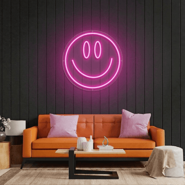 Smiley Face Neon LED Light – Fun Wall Décor for Bedrooms, Cafés & Party Spaces - Memories InsiteSMILEY FACE NEON LIGHT-20*20 INCH
