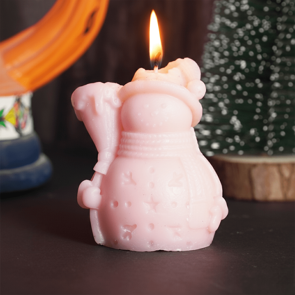PACK OF 3 Santa Clause scented candles - Memories InsiteCHRISTMAS SANTA CLAUS CANDLE-PACK OF 3