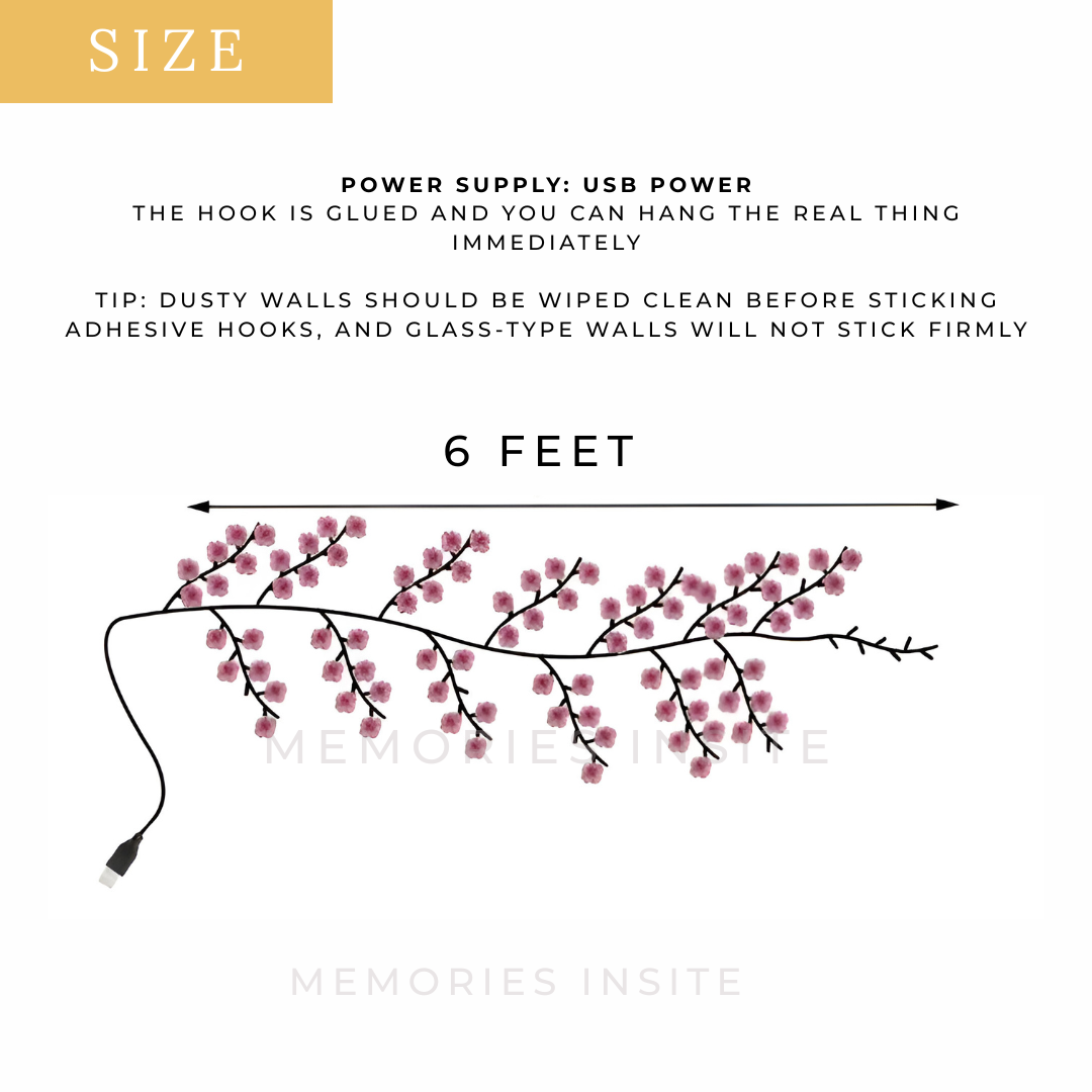 MEMORIES INSITE™BRANCH LIGHT CHERRY BLOSSOM TREE BRANCH LIGHTING