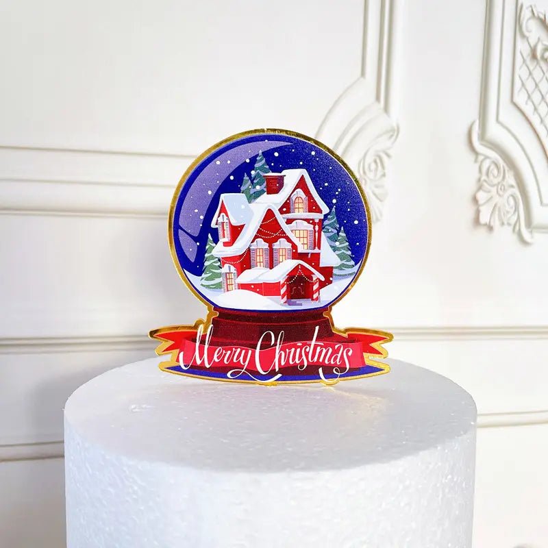 PACK OF 5 Merry Christmas Cake Topper Cake Decoration - Memories InsiteMERRY CHRISTMAS CACK TOPPER-PACK OF 5