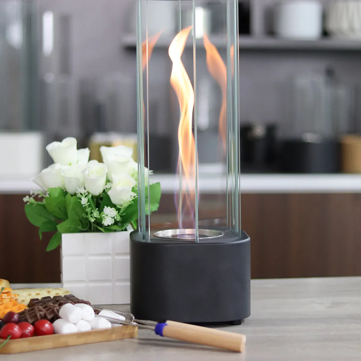 Spiral™ Tabletop Fireplace Lamp