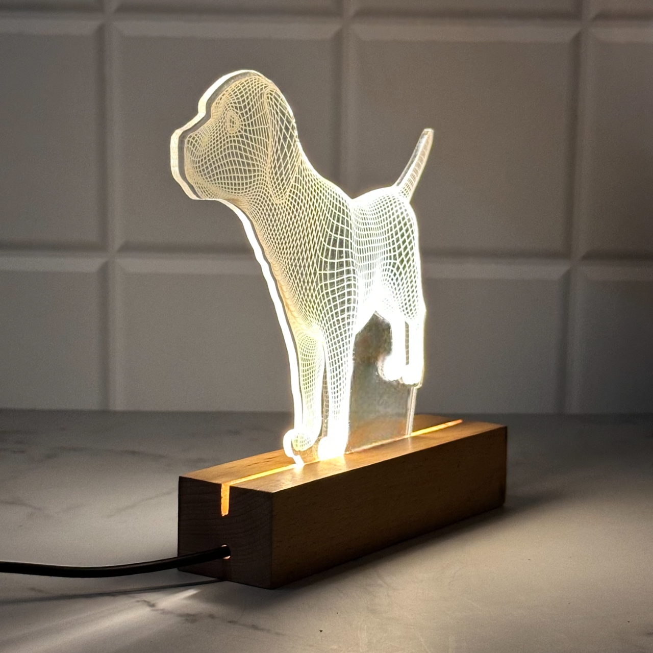 PawGlow 3D Dog Lamp – Loyal Light, Tail-Wagging Charm