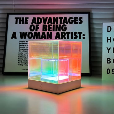 3D Art Cube Acrylic lamp, Decorative Table Lamp, 3 Colour Changing Stepless Dimming Touch Lamp - Memories InsiteMAGIC CUBE