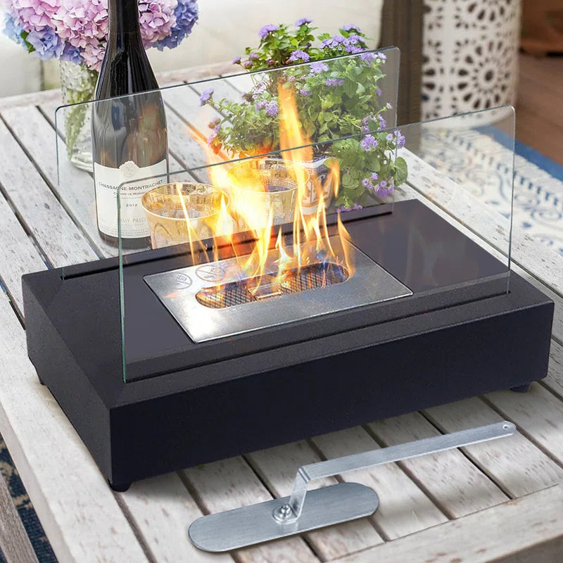 Rectangle™ Tabletop Fireplace Lamp