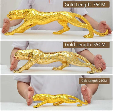 Abstract Gold Panther Sculpture - Memories InsiteAbstract Panther-1