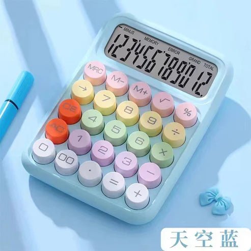 Candy Pastel Mechanical Calculator - Memories Insite