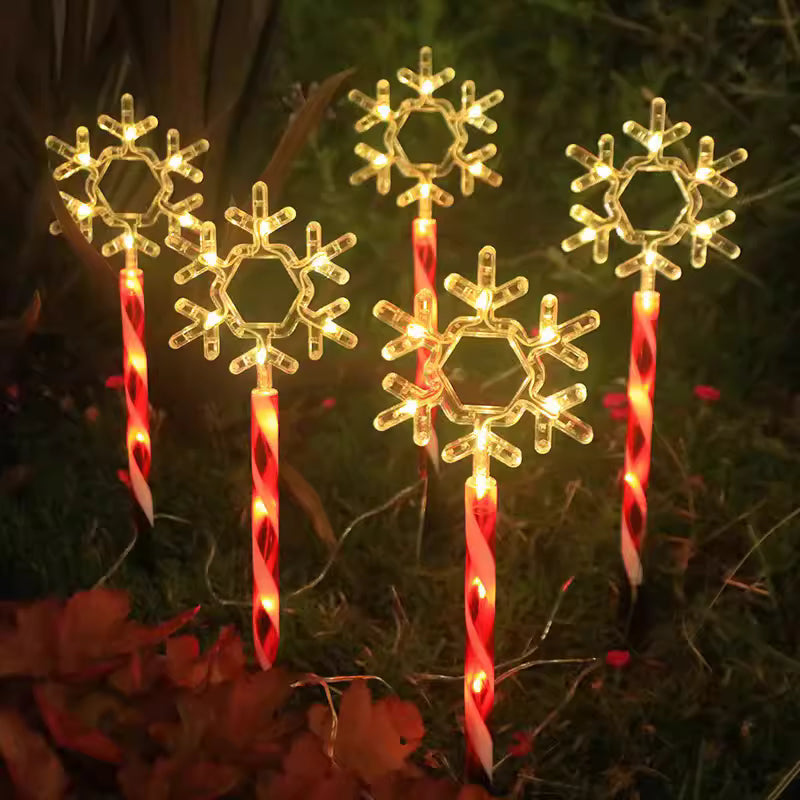 Solar Christmas Snow Flakes Light
