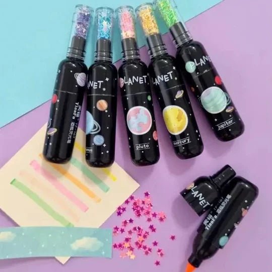 Planet Highlighters - Set of 6 - Memories InsiteBOTTLE HIGHLIGHTERS