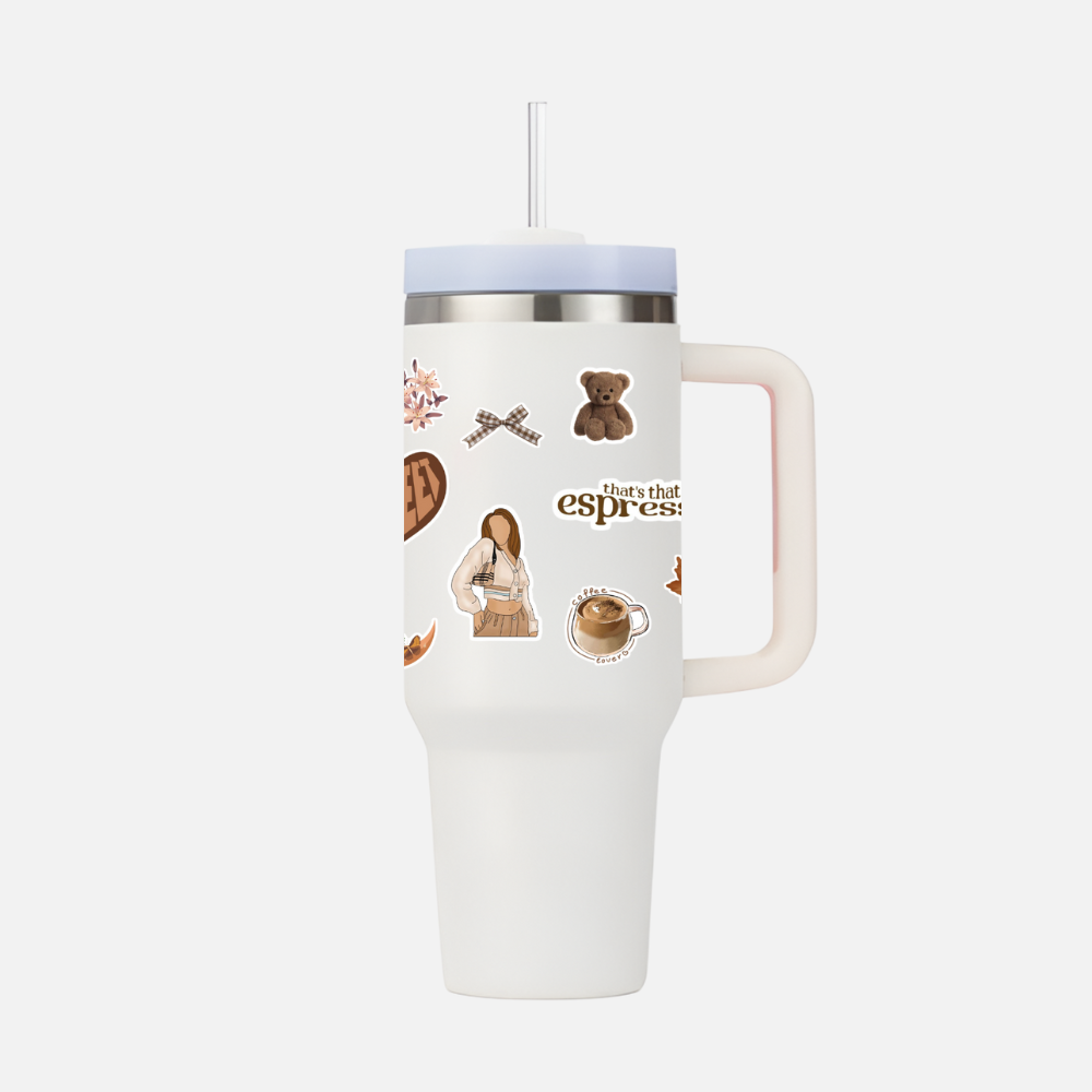 Cozy Sips, Cute bear them Style tumbler