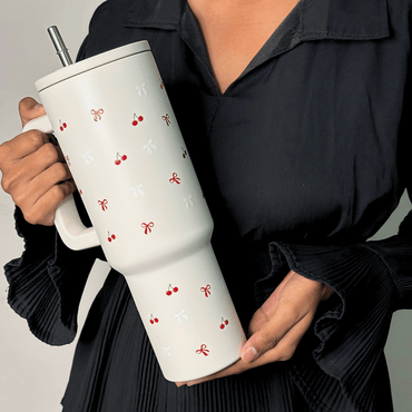 Cherry Daze 🍒 Leakproof Stainless Steel Tumbler - Memories InsiteCHERRY DAZE TUMBLER WITHOUT CHARMS