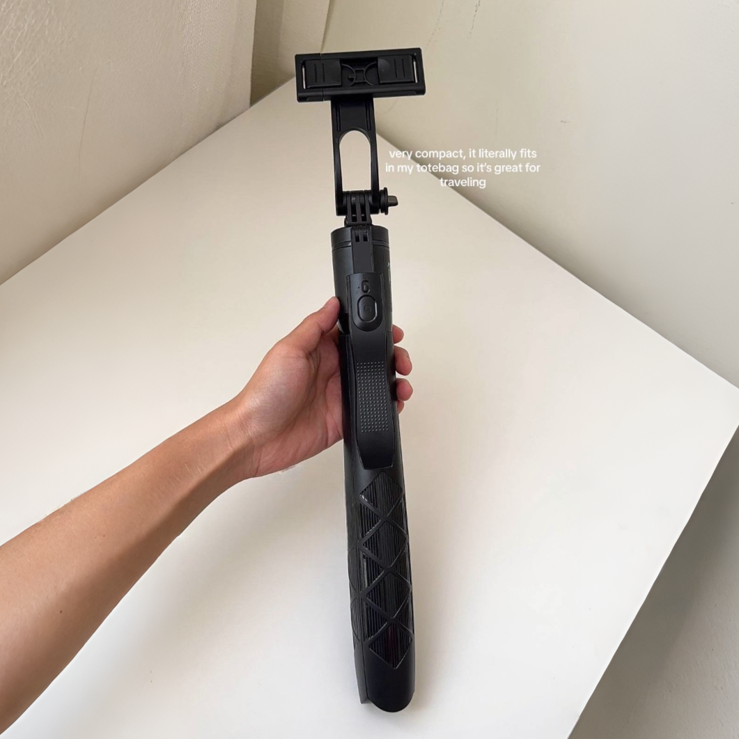 5ft Foldable Tripod Stick with 360° Rotation & Bluetooth Remote